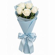 Букет 5 Белых роз Проуд в Сокольники