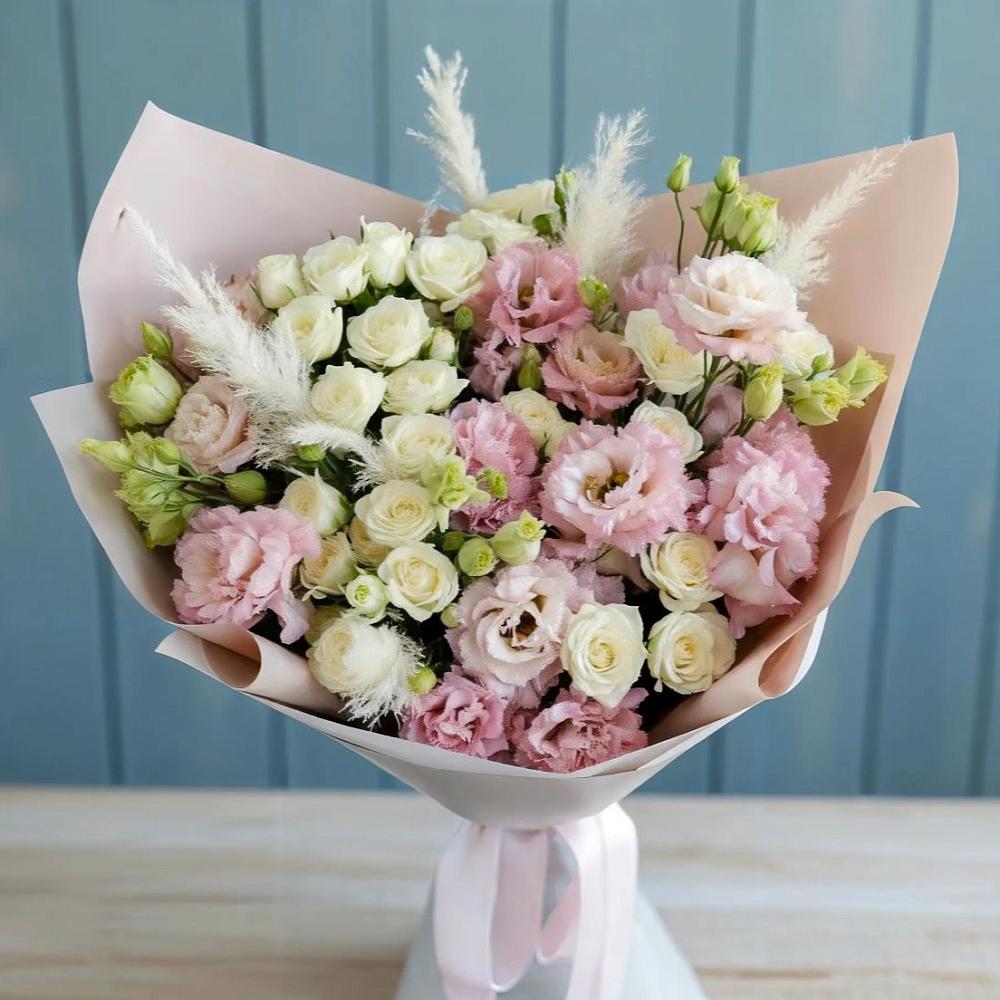 Букет цветов из: Альстромерии и Розы в Сокольники