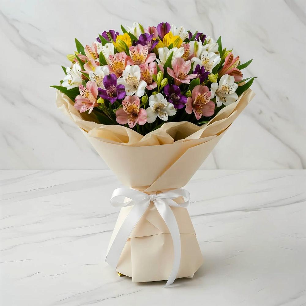 Букет цветов из: Альстромерии в Сокольники