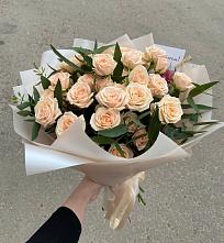 Букет Кремовые розы Латте в Сокольники