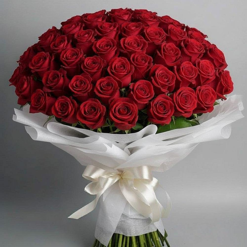 Букет 101 Красная роза Блэк Мэджик в Сокольники