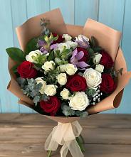 Букет цветов из:  Розы и Альстромерии в Сокольники