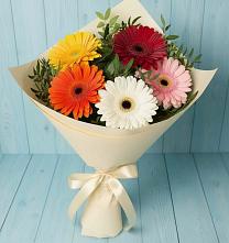 Букет цветов из:  Герберы в Сокольники