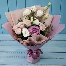 Букет цветов из:  Розы и Лизиантусы в Сокольники