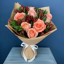 Букет цветов из:  Розы и Альстромерии в Сокольники