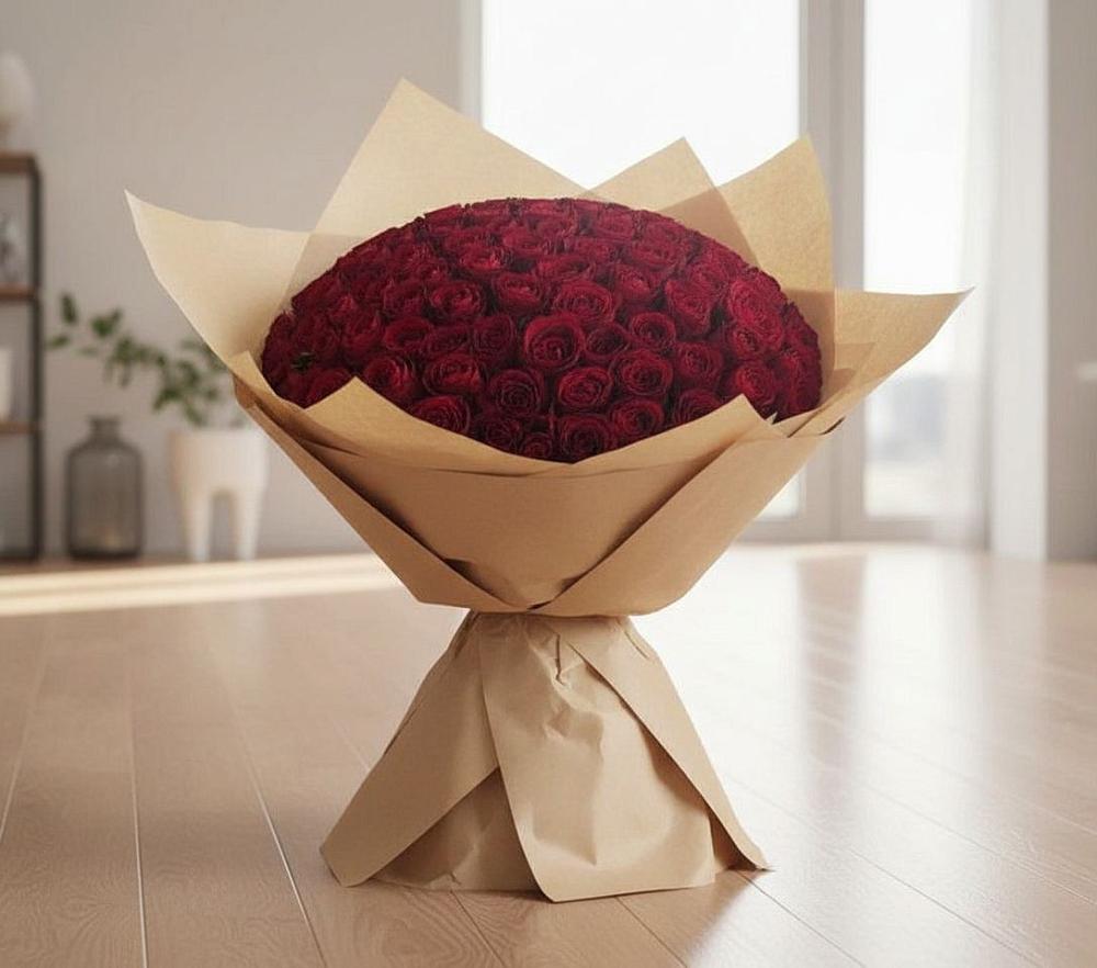 Букет 101 Красная роза в Сокольники