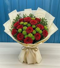 Букет цветов из:  Розы и Хризантемы в Сокольники