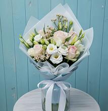 Букет цветов из:  Розы и Лизиантусы в Сокольники