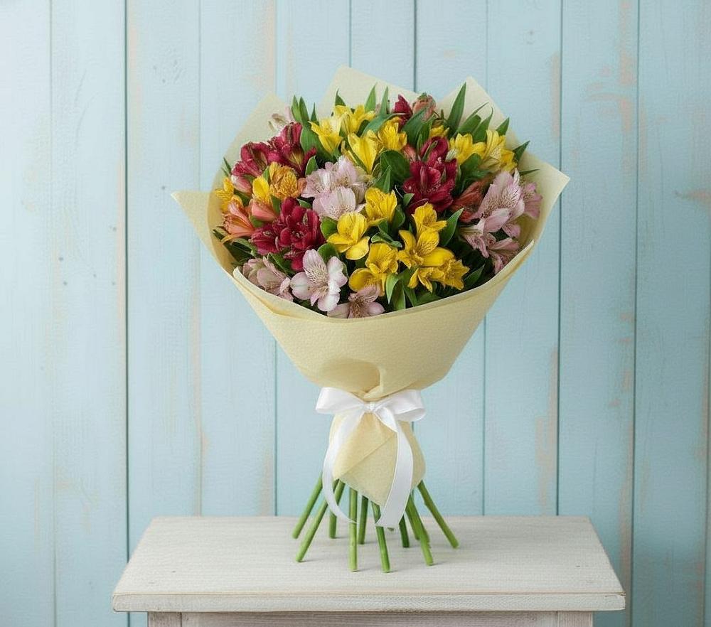 Букет цветов из: Альстромерии в Сокольники